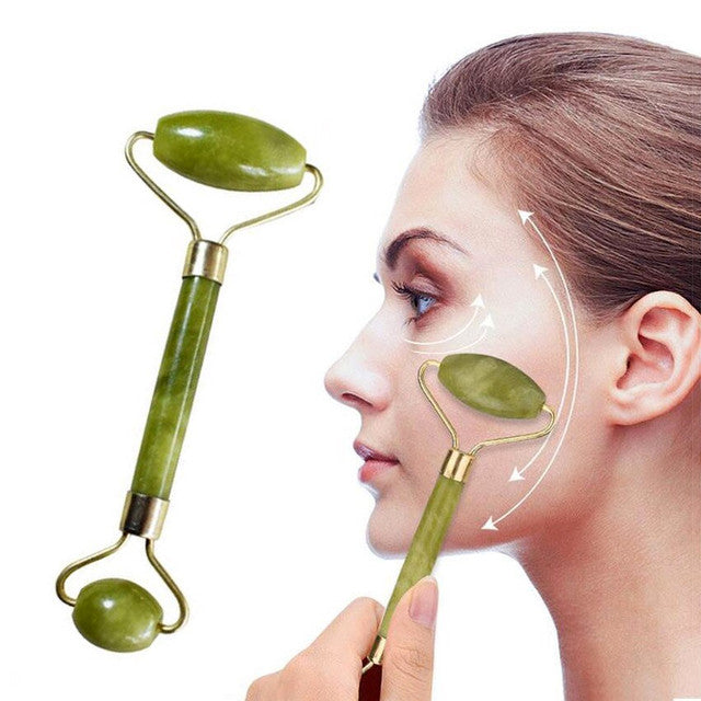 Facial Massage Jade marble Roller Double Heads
