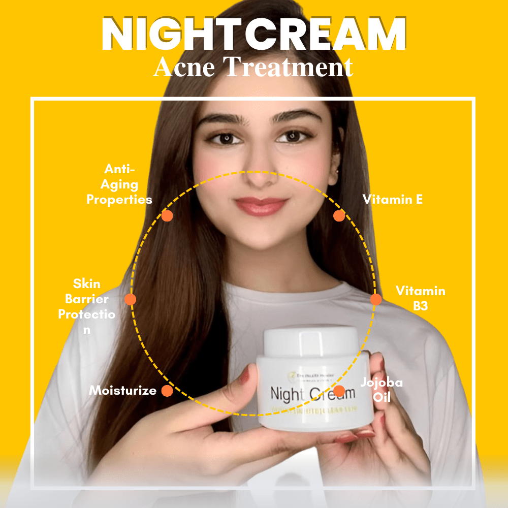 Night Cream for Bright, White and Clear Skin