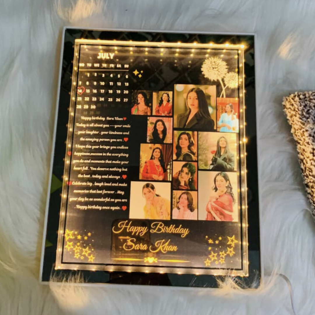 LED Mirror Photo Frame