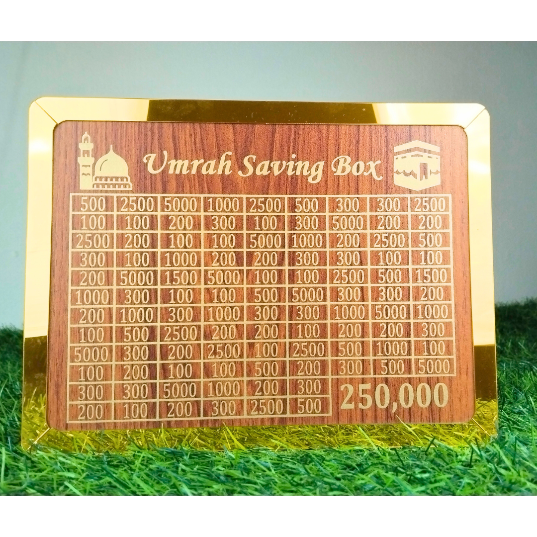 Umrah Saving Box Brown