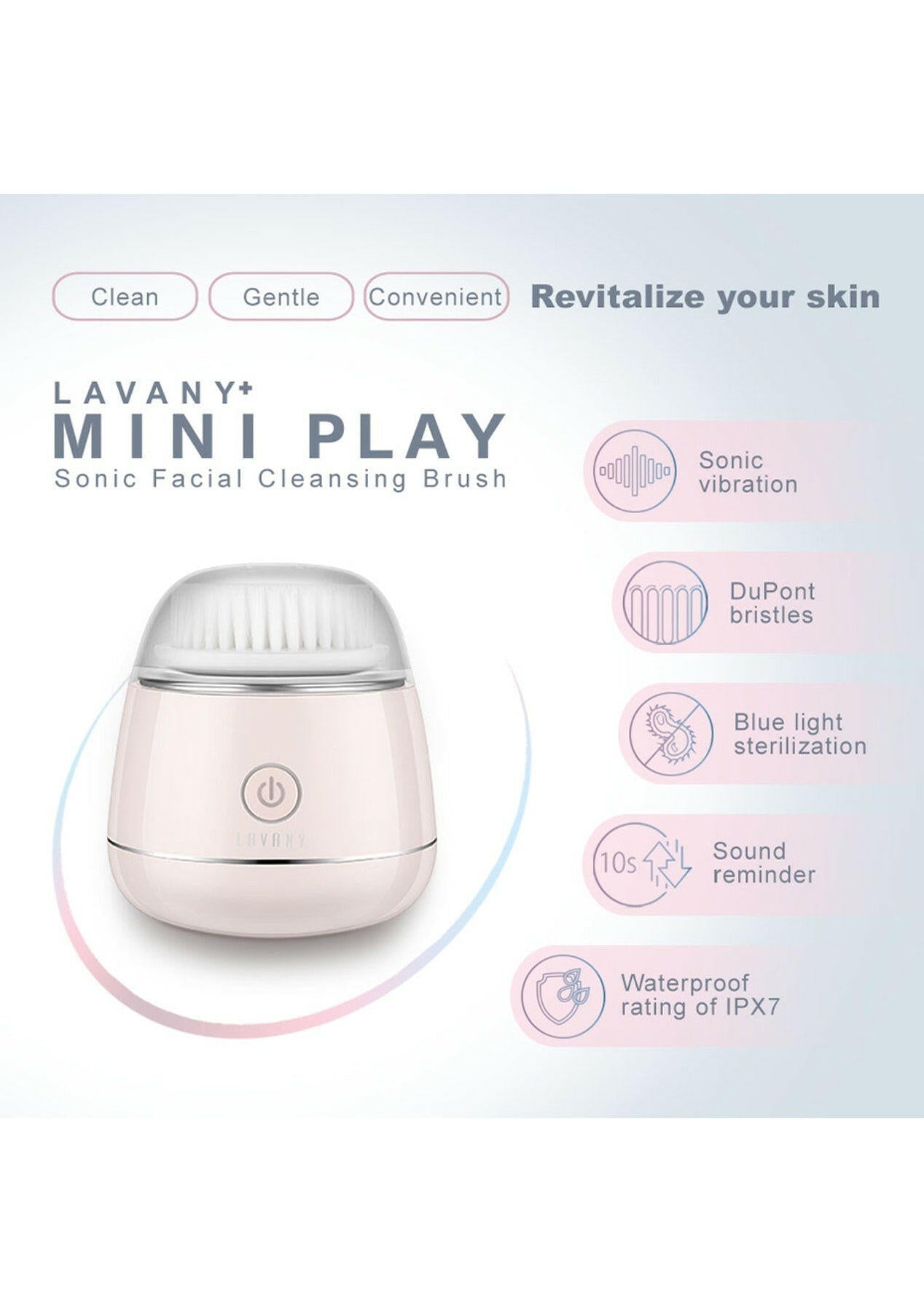 Lavany Facial Cleansing Brush Exfoliating Pore Minimizer to Clean Skin - Konnect Clicks