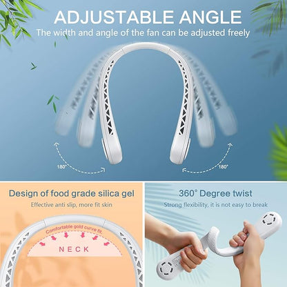 Portable Rechargeable Neck Fan USB
