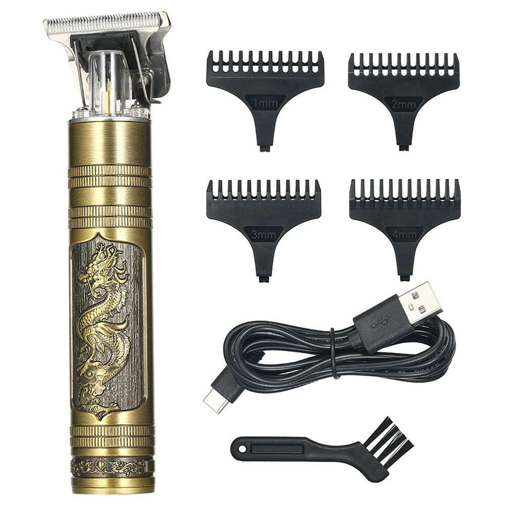 Hair Clipper Rechargeable Thread Engraving Trimmer For Men USB Electric Barber Shaving Machine - Konnect Clicks