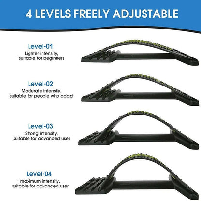 Back Massager Stretcher Spine Deck Pain Relief - Konnect Clicks