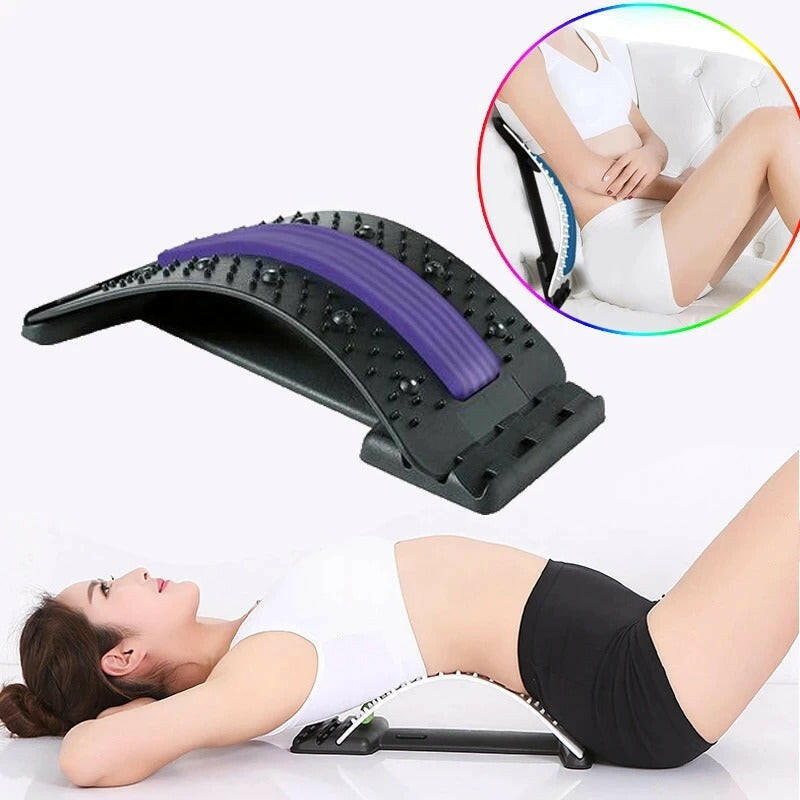 Back Massager Stretcher Spine Deck Pain Relief - Konnect Clicks
