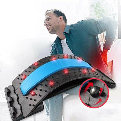 Back Massager Stretcher Spine Deck Pain Relief - Konnect Clicks