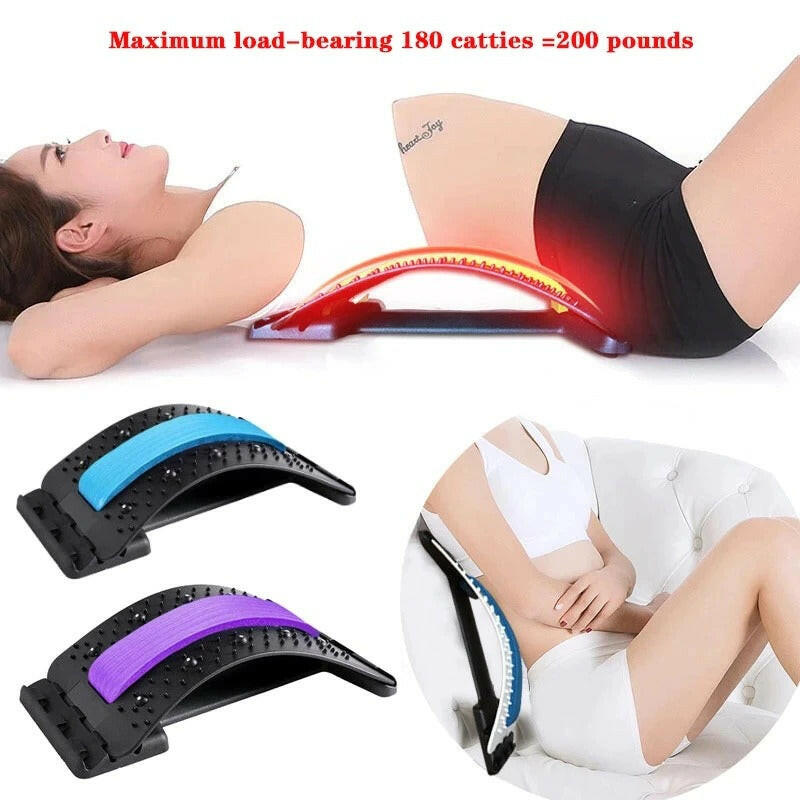 Back Massager Stretcher Spine Deck Pain Relief - Konnect Clicks