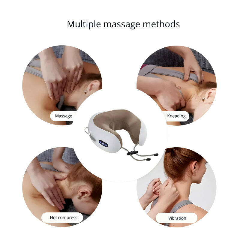 Electric U-Shaped Massage Pillow - Konnect Clicks