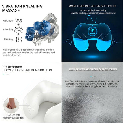 Electric U-Shaped Massage Pillow - Konnect Clicks